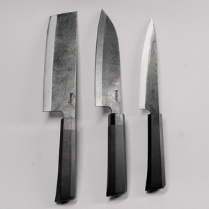 Ensemble de couteaux de cuisine standard de haute qualité en 3 pièces, fabrication personnalisée disponible, longueur totale de 274-303 mm - Product Image 1