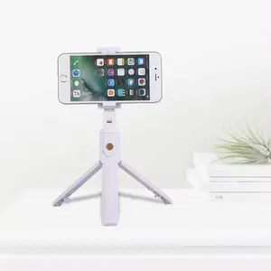 Mini Flexible Extendable Rotating Phone Stand Tripod Selfie Stick Tripod Live Vlog Video Camera Phone Holder Mini Selfie Stick