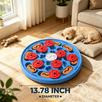 Jouet durable pour animaux de compagnie en forme de pizza, jeu de réflexion pour dissimuler des friandises, jeu d'enrichissement interactif facile à nettoyer pour animaux domestiques