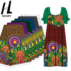 Henry Blumenmuster Polyester bedruckte Stoffe für Kleidungs stücke mit hochwertiger Kleidung für Damen-und Damen rock