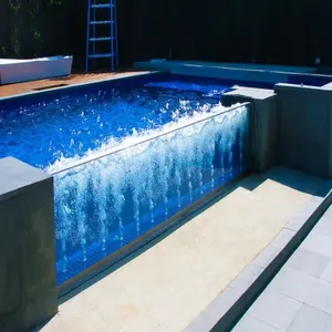 High-End Boogvorm En Rechte Vorm Acryl Eindeloos Infinity Zwembad Voor Villa