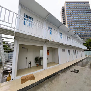 บ้านสำนักงานแบบตู้คอนเทนเนอร์ รูปทรงสี่เหลี่ยมผืนผ้า ความหนามาตรฐาน ดีไซน์อุตสาหกรรม ติดตั้งนอกสถานที่ โซลูชั่นโครงการครบวงจร - Product Image 1