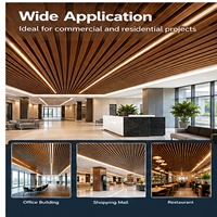 Panneau de plafond en aluminium perforé en forme de U, ignifuge et imperméable, pour bureaux, centres commerciaux et bâtiments commerciaux