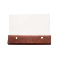 Spatule et racloir de cuisson robustes en acier inoxydable et manche en bois pour gril à surface plane