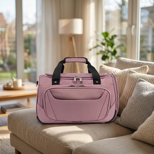 Übernachtungs- und Wochenendtasche Leichtgewichtige Sitz-Reisetasche Sporttasche Wasserabweisend mit Reißverschluss Modischer Schultergurt Polyester-Tragetasche - Product Image 4