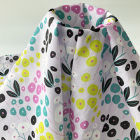 Accepter la conception personnalisée bas quantité minimale de commande impression numérique violet rouge foncé motif floral paquet 80s 100% coton popeline Voile tissu naturel