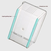 Boîte de conservation portable classique carrée pour réfrigérateur, qualité alimentaire, 1-3L, pour camping, pique-nique, cuisine, fruits, boîte à lunch