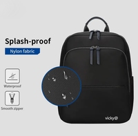 Sac à dos pour ordinateur portable pour femmes d'affaires de qualité supérieure personnalisé, léger, en nylon, sac à dos pour ordinateur portable pour femmes