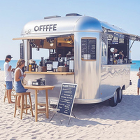 Cuisine entièrement équipée Consession Trailer Food Trucks Mobile Hot Dog Food Cart Stand Remorque avec congélateur Friteuse