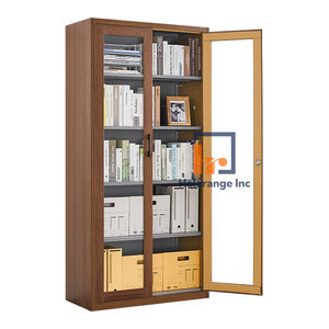 Modern Design Steel Metal Transfer Glass Door File Cabinet Freestanding Durable Large Capacity Modular Workshop School Living - Product Image 2