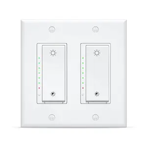 Wholesale led compatible light switch-Tuya Smart Dimmer Switch wifi led dimmer switch Smart 1/2Gang Compatible with Alexa and Google Assistant