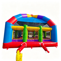 Château gonflable commercial avec auvent, grand château gonflable d'extérieur pour les fêtes d'enfants, location de terrain de jeux