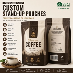 Direct Sale BSCI Factory Custom Stand-Up Pouches <b>Bags</b> Coffee Packaging <b>Zip</b> <b>Lock</b> Pack Coffee <b>Bag</b> - Product Image 1