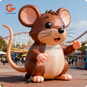 Modèle de <span class=keywords><strong>rat</strong></span> gonflable géant de souris gonflable de dessin animé pour la décoration publicitaire - Product Image 2