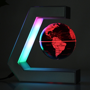 EK Mapa de la tierra del mundo globo giratorio Globo flotante magnético globo levitante magnético para decoración de escritorio educación geografía - Product Image 2