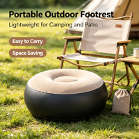 Canapé gonflable en PVC floqué, design personnalisable, repose-pieds assorti, pliable, rangement facile, chaise combinée, intérieur/extérieur, loisirs