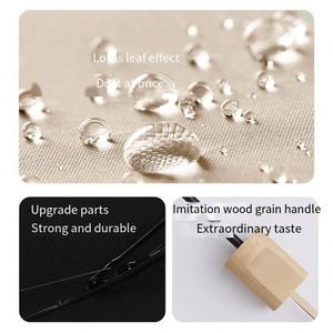 Sombrilla Manual de Fábrica al por Mayor, Ligera, Portátil, con Protección UV, para Exteriores, de Tela Negra Anticolisión, 8 Varillas, Nuevo Diseño - Product Image 2