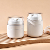 Pot cosmétique sans air avec logo personnalisé, nouveau design, pour crème, 30g 50g, blanc, pot à crème sous vide sans air