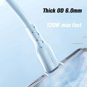 Nuova tendenza 6.0mm di spessore 120W Max <span class=keywords><strong>2</strong></span> metri 1.5 1M cavo <span class=keywords><strong>USB</strong></span> <span class=keywords><strong>C</strong></span> a ricarica rapida UCB25 - Product Image 6
