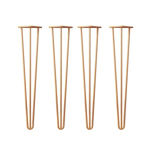 Usine Pas Cher Prix 34 Pouces 3 Tige De Fer Industriel En Métal Table En Épingle À <span class=keywords><strong>Cheveux</strong></span> Jambes Bureau À Manger Jambes Épingle À <span class=keywords><strong>Cheveux</strong></span> Jambes - Product Image 6