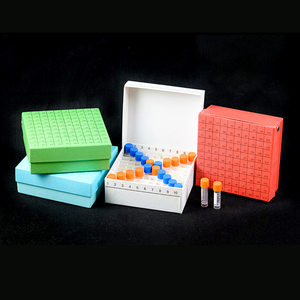 Cryobox Rack <b>Box</b> 25 36 49 81 100 Well Cryogenic Storage Tube <b>Freezer</b> Paper Cardboard Cryovial Organizer - Product Image 5