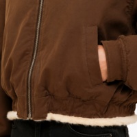Blouson bomber court rétro vintage pour femme, doublé en fausse fourrure, zippé, décontracté, style urbain, chaud pour le printemps