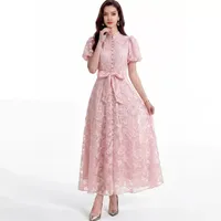 Robes décontractées en gros, rose, abricot, bleu, plusieurs tailles, fournisseur OEM ODM