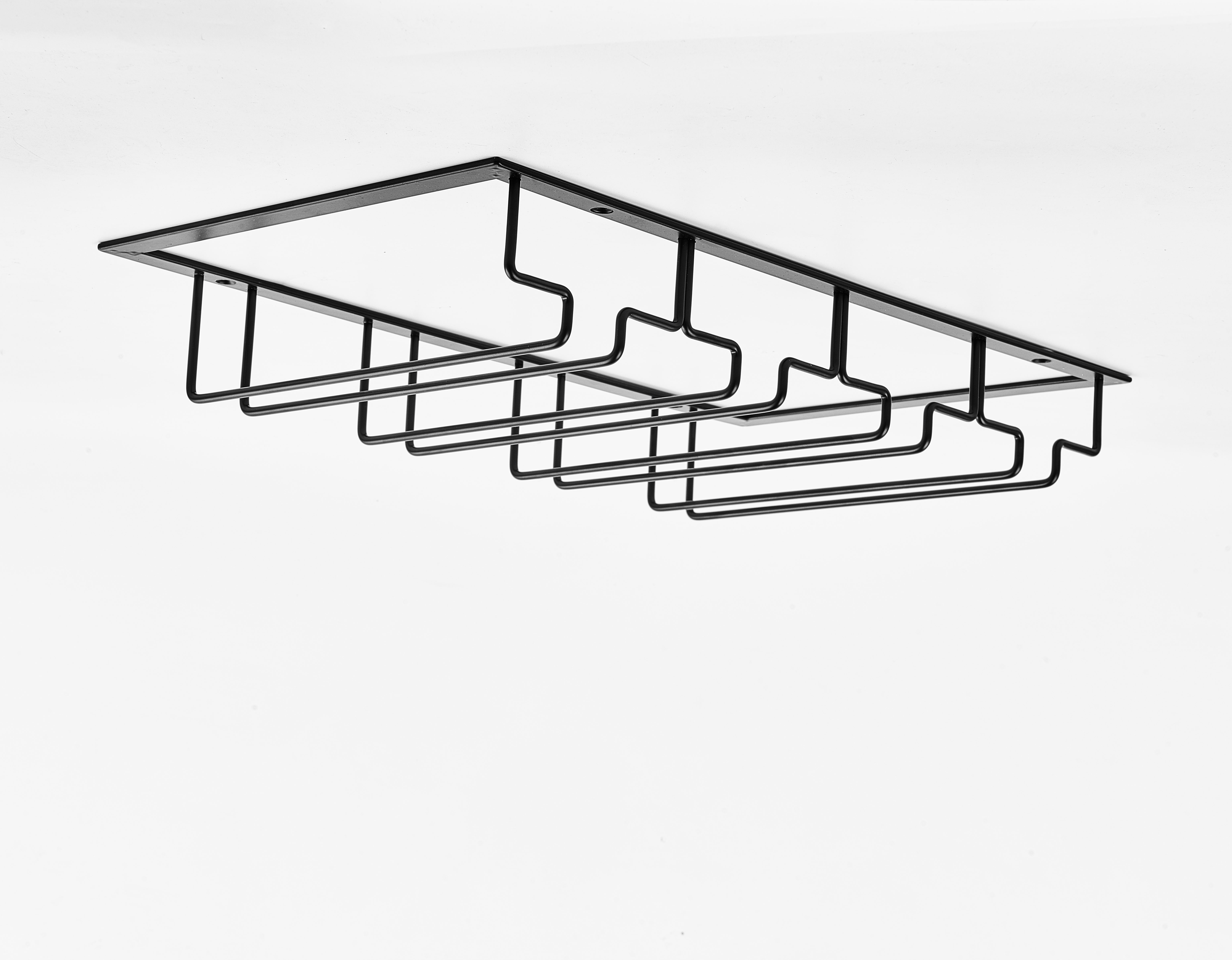 Onder Kast Glaswerk Wijnglas Houder Rack 12 Glazen Opslag Hanger Metalen Organizer Rack Voor Bar Keuken