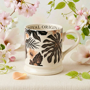 Customized Pastoral Style Artistic Ceramic Coffee <b>Mug</b> Set Floral Pattern Tall Design High-End Feel Gift <b>Box</b> Packaging Spoon Hot - Product Image 2