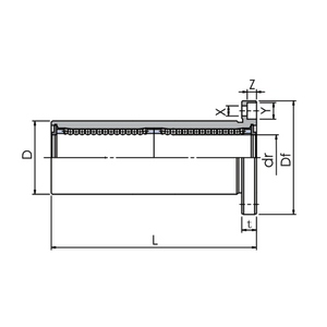 Roulement linéaire à montage sur bride carrée à corps long étendu, série SSLMK-LDD, modèles SSLMK6LDD-S et SSLMK10LDD-S, taille OEM, pour <span class=keywords><strong>imprimante</strong></span> 3D - Product Image 2