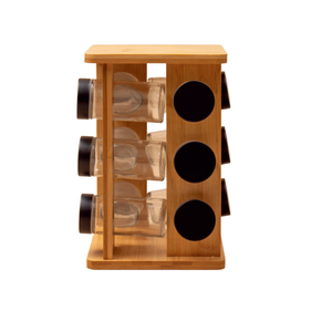 Organizador de Especias de Bambú para Encimera de Cocina con <span class=keywords><strong>Base</strong></span> Giratoria - Product Image 3