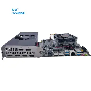 Placa-mãe rx580 4k uhd 6, tela dividida i5 i7 8400 9500 processador lga 1151 mini atx