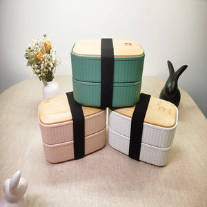 <span class=keywords><strong>กล่อง</strong></span><span class=keywords><strong>ข้าว</strong></span>เบนโตะแบบมีช่องใส่อาหาร ใช้กับไมโครเวฟ<span class=keywords><strong>ได้</strong></span> ผลิตจากพลาสติกที่เป็นมิตรกับสิ่งแวดล้อม ฝาปิดทำจากไม้ไผ่ธรรมชาติ ดีไซน์ลายคลื่นหลากสี - Product Image 3