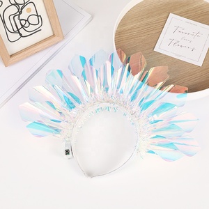 Diadema de Plástico con Diseño Creativo para Fiestas, Decoraciones con Película de Color, Diadema con Luz LED - Product Image 5