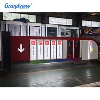 Totem publicitaire LED étanche Grandview GV-08 pour station-service, affichage des prix du carburant 88.88, télécommande RF, panneau lumineux en aluminium
