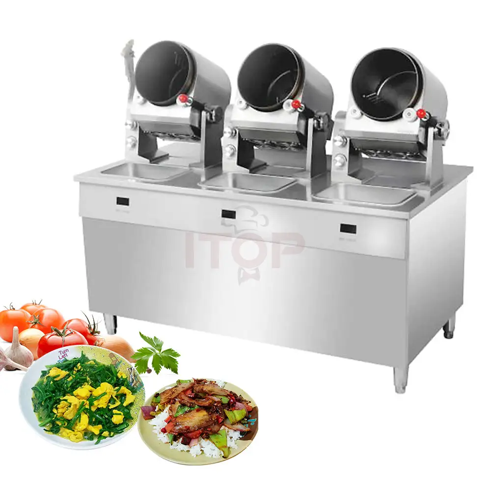 Itop 1L-6.4L Robot Chef Elektrische Gebakken Rijst Koken Machines Restaurant Gebakken Rijst Machine Smart Robot Fornuis Wok