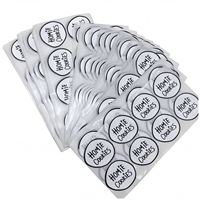 Étiquettes pharmaceutiques faites à la main avec amour - Autocollants adhésifs imperméables et durables résistants à l'huile en PP/PVC pour supermarchés, personnalisables