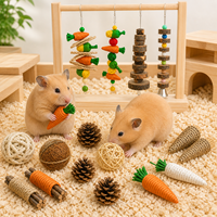 Balle d'herbe pour animaux de compagnie – Jouet à mâcher pour lapins, cochons d'Inde, hamsters, chinchillas – Maintient les petits animaux occupés ; Vente en gros