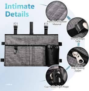 Bolsa de Transporte Plegable con Múltiples Bolsillos para Andador, con Portavasos, Bolsa de Almacenamiento con Asa para Transportar con las Manos Libres, para Andadores Universales - Product Image 4