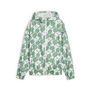 Veste pour femme, pull à capuche imprimé floral vert, vêtements décontractés - Product Image 6