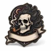 Broche en métal émaillée souple style gothique squelette, rétro vieilli, collection créative, best-seller
