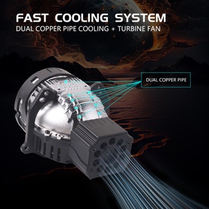 Sanvi - Faro Delantero con Lente de Proyector Láser LKA, 50-80 W, Luces LED Súper Brillantes, Luz Baja y Alta, Lámparas para Automóvil de 3 Pulgadas - Product Image 5