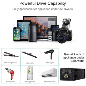 4KVA 3200W อินเวอร์เตอร์เพียวไซน์<span class=keywords><strong>เวฟ</strong></span>อินเวอร์เตอร์สำหรับรถยนต์จอแสดงผล LCD ความถี่เอาต์พุต50Hz - Product Image 5