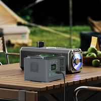Générateur Solaire Portable 110V-230V 150W avec Batterie LiFePO4 au Lithium Fer, Station d'Énergie de Secours d'Urgence Rechargeable MPPT Pure