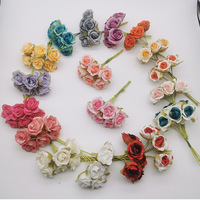 Bunga Hydrangea Plastik Kecil Buatan Tangan untuk Pernikahan, Dekorasi Dinding Modern Tahan Lama