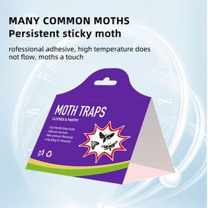 Innenraum-Schädlingsbekämpfung Klebefallen für Motten Pheromone Speisekammer-Motten Lebensmittelschrank-Schutz Hohe Kosteneffizienz Landwirtschaft - Product Image 2