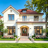 Villa Modulaire Préfabriquée de Luxe Personnalisée 2026 – Appartement Extérieur en Acier Léger, Étanche, 3 Chambres, Hôtel Contemporain