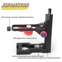 Support mural réglable en alliage d'aluminium pour niveau laser, avec fonction de levage, précision de 0,01 mm, pièces et accessoires d'instruments