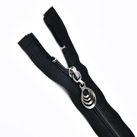 Tissage uni à fil ouvert 4 #   Fermeture éclair en nylon écologique de 20 cm avec curseur tendance pour vestes, manteaux et sacs