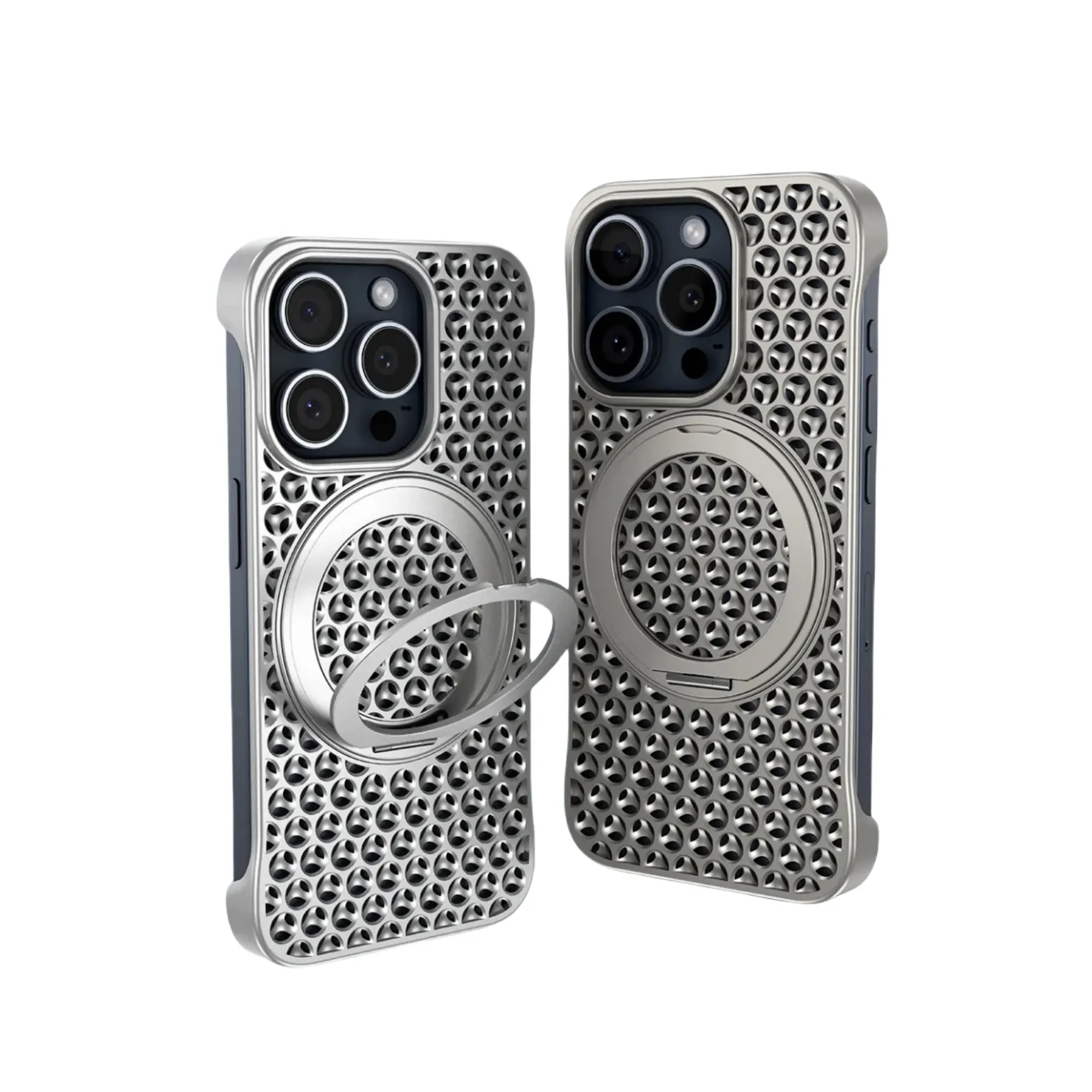 Nouveau Design Magnétique Anneau Support Support Cas Pour iPhone 15 14 13 12 Pro Max PC Dissipation Thermique Étuis De Protection